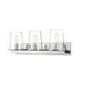 Z-Lite Callista 3 Light Vanity, Polished Nickel & Clear 3032-3V-PN